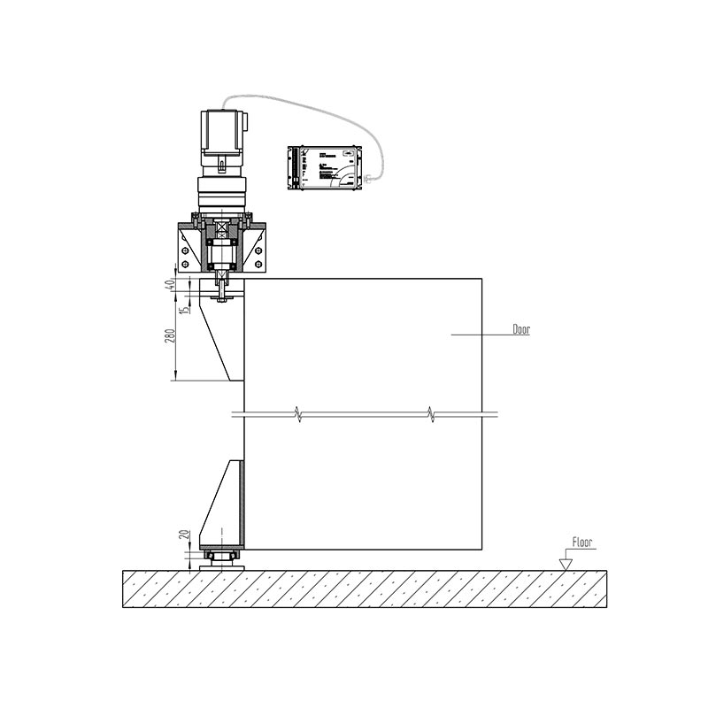 3000 kg Automatisk Swing Operator 3000 kg Automatisk Swing Operator